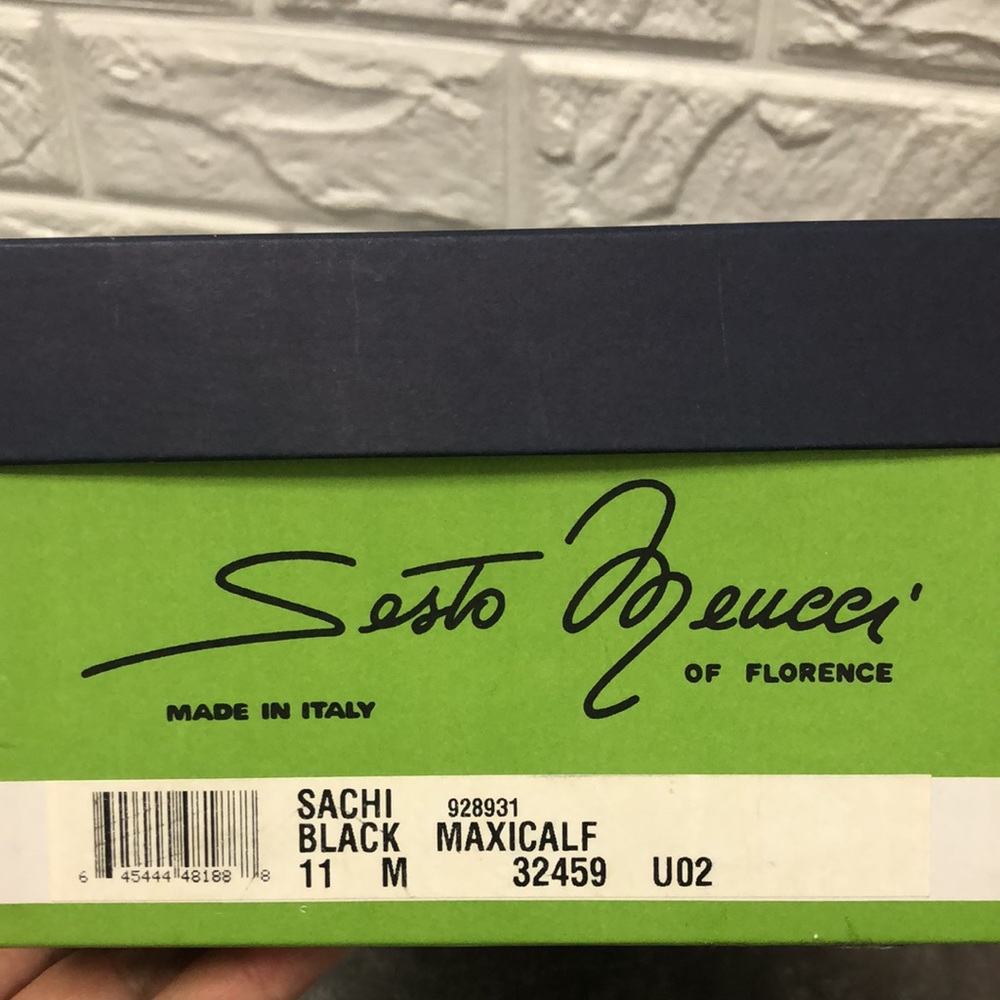 Sesto Meucci black Sachi maxi calf size 11 sandals bubble bottoms made in Italy - Picture 9 of 9